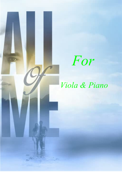 All of me for viola and piano