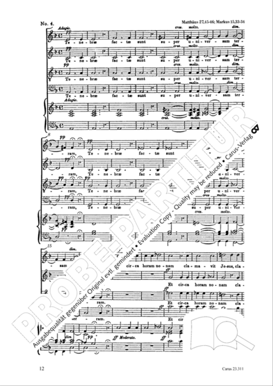 Les sept paroles du Christ sur la croix 4-Part scores gallery preview page 13