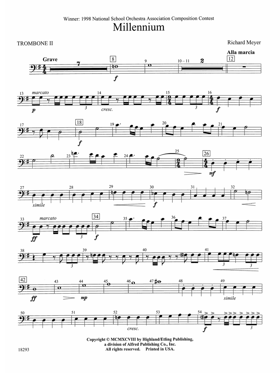 Millennium: 2nd Trombone