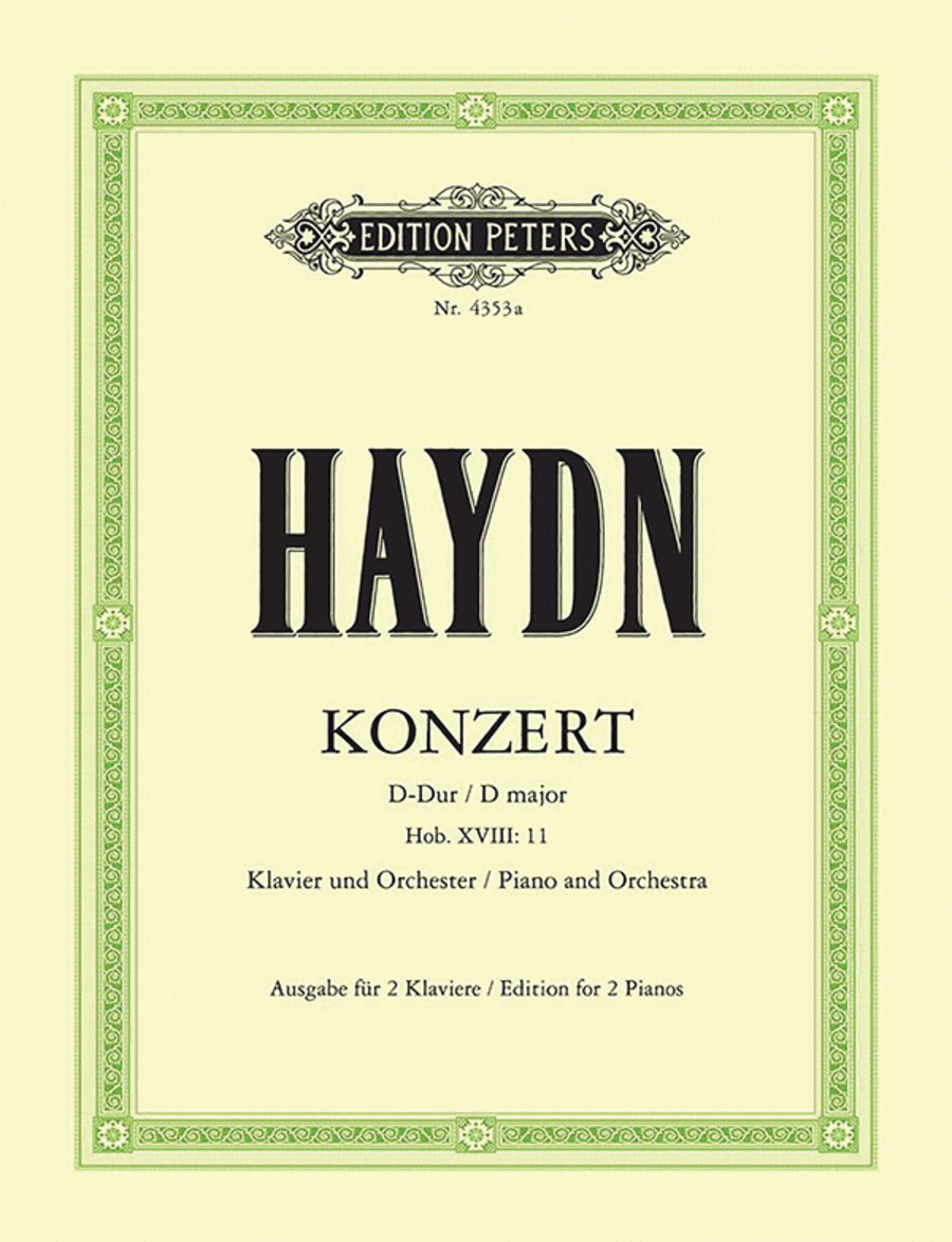Piano Concerto in D Hob. XVIII:11 (Edition for 2 Pianos) Piano Solo scores gallery preview page 1