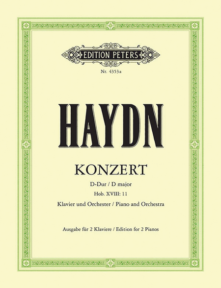 Piano Concerto in D Hob. XVIII:11 (Edition for 2 Pianos)