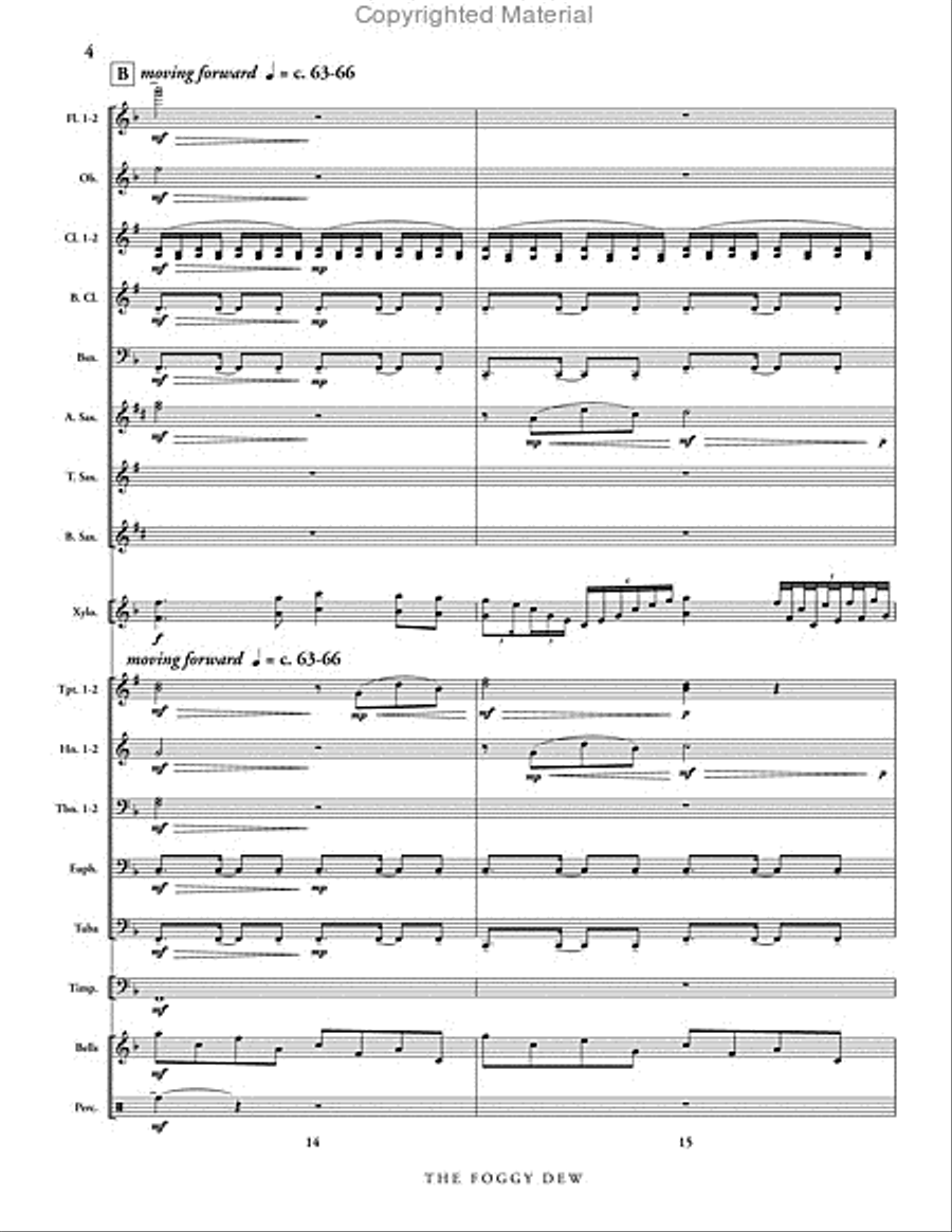 The Foggy Dew The Foggy Dew Concert Band scores gallery preview page 5