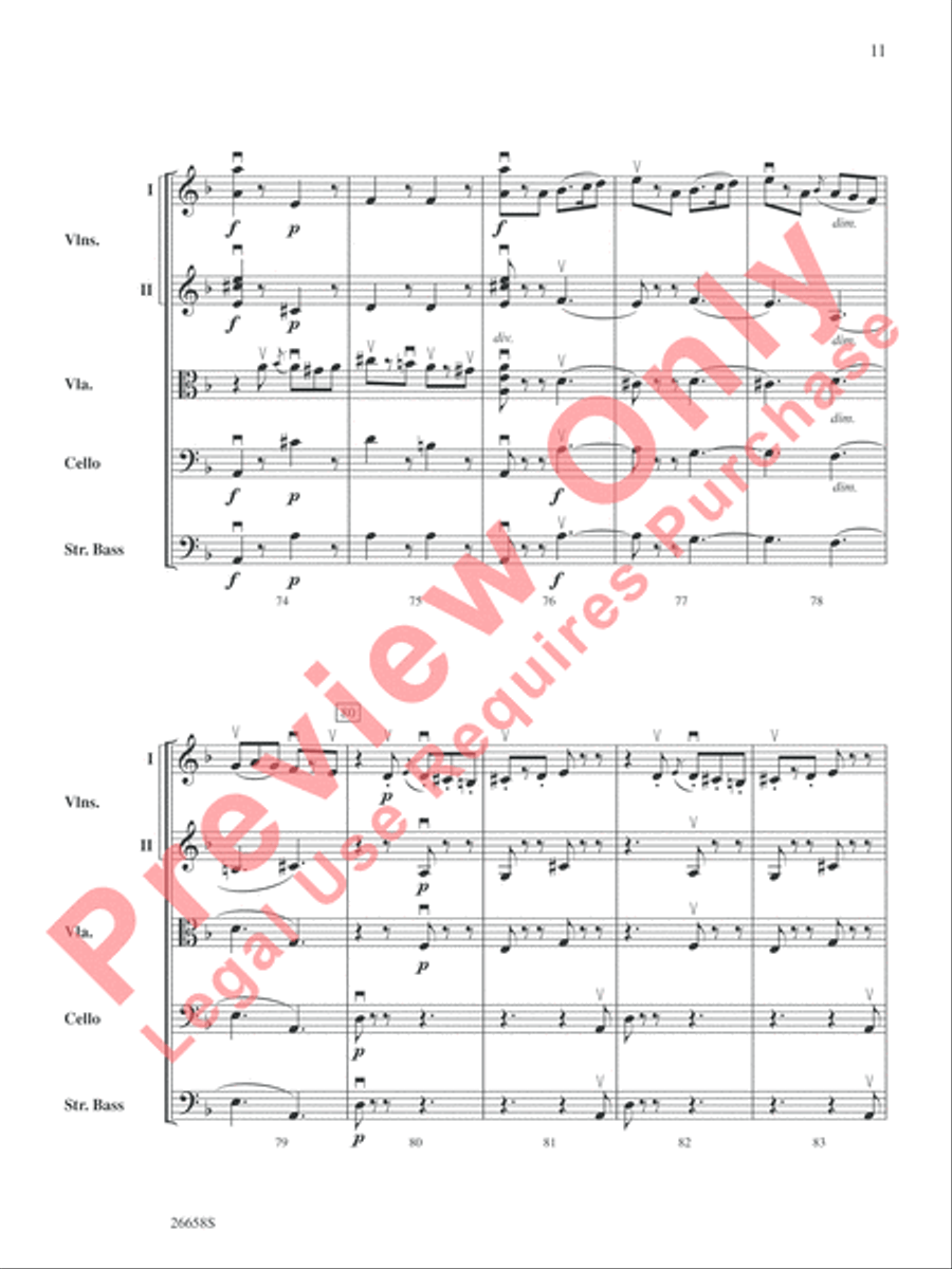 Halloween Spooktacular String Orchestra scores gallery preview page 12