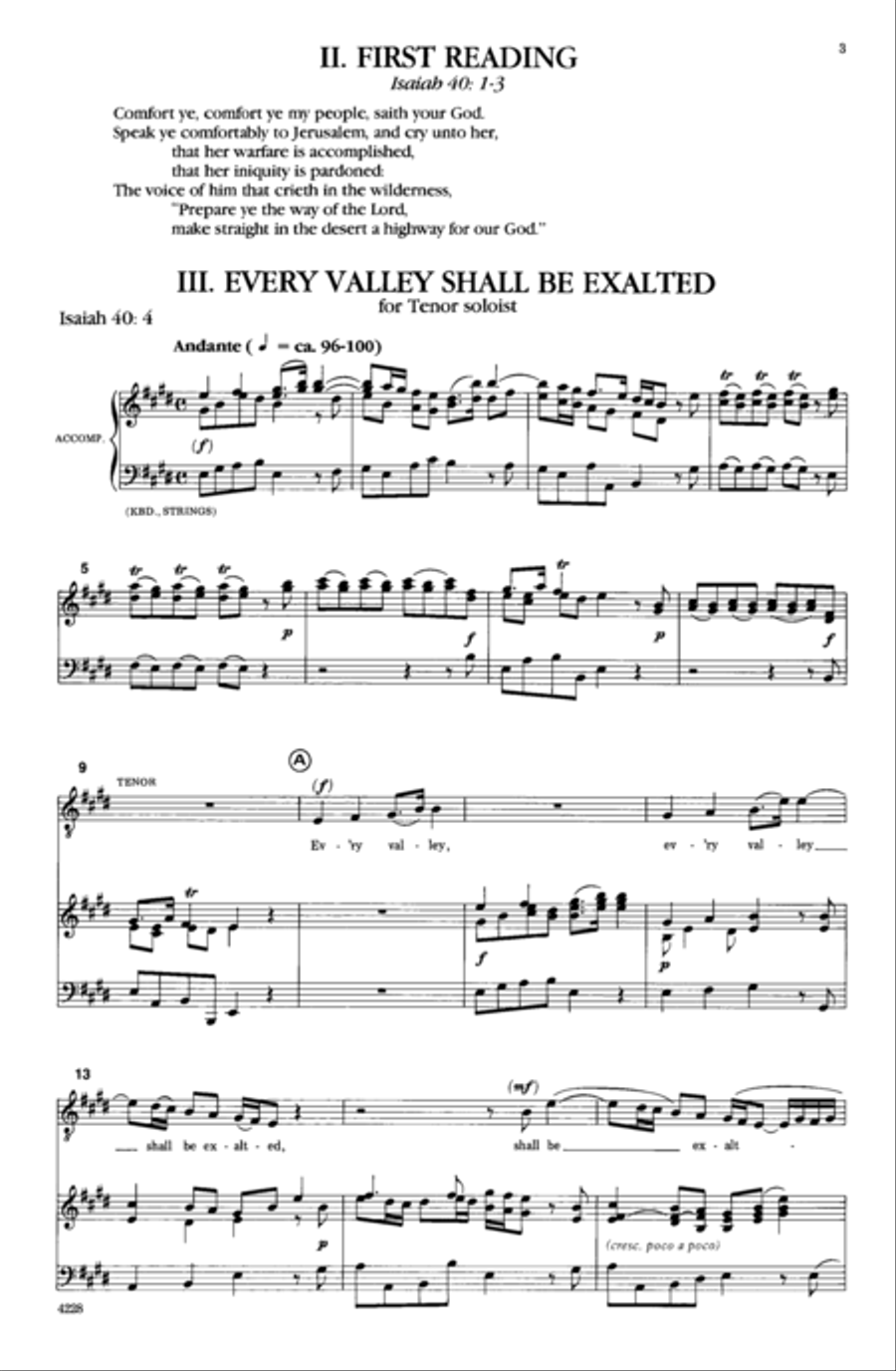 Handel's Christmas Messiah: A Cantata 4-Part scores gallery preview page 3