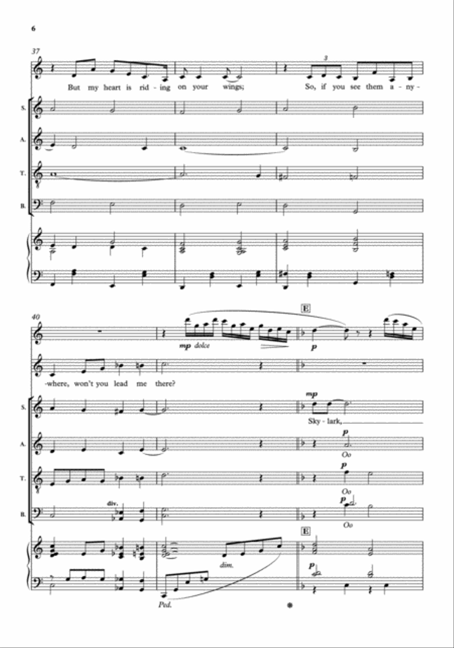 Skylark Skylark Divisi scores gallery preview page 6