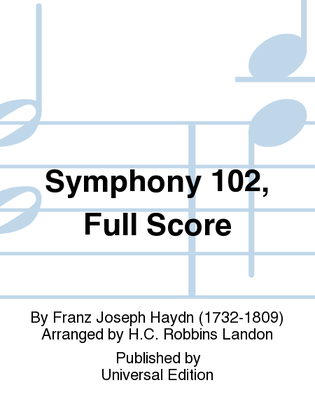 Book cover for Symphony 102, Full Score