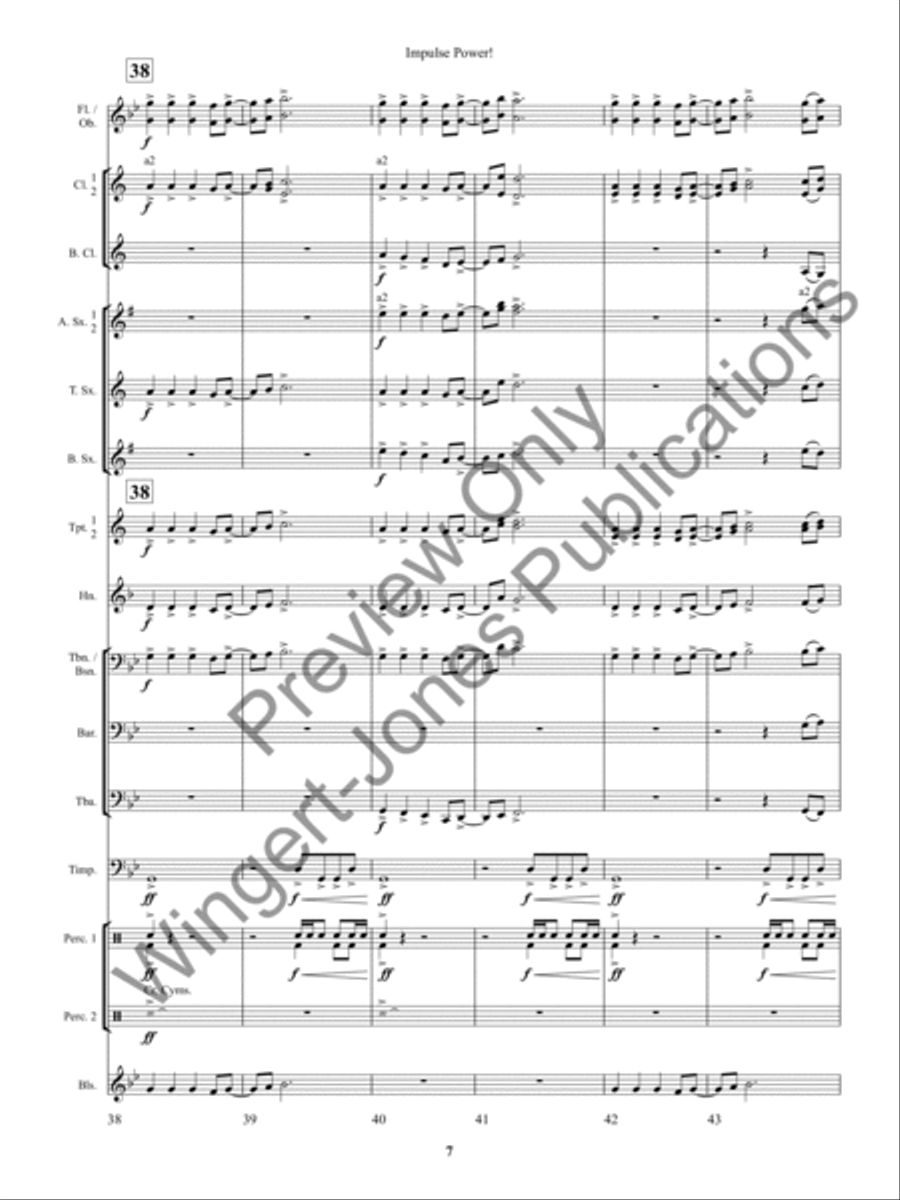 Impulse Power! Concert Band scores gallery preview page 11