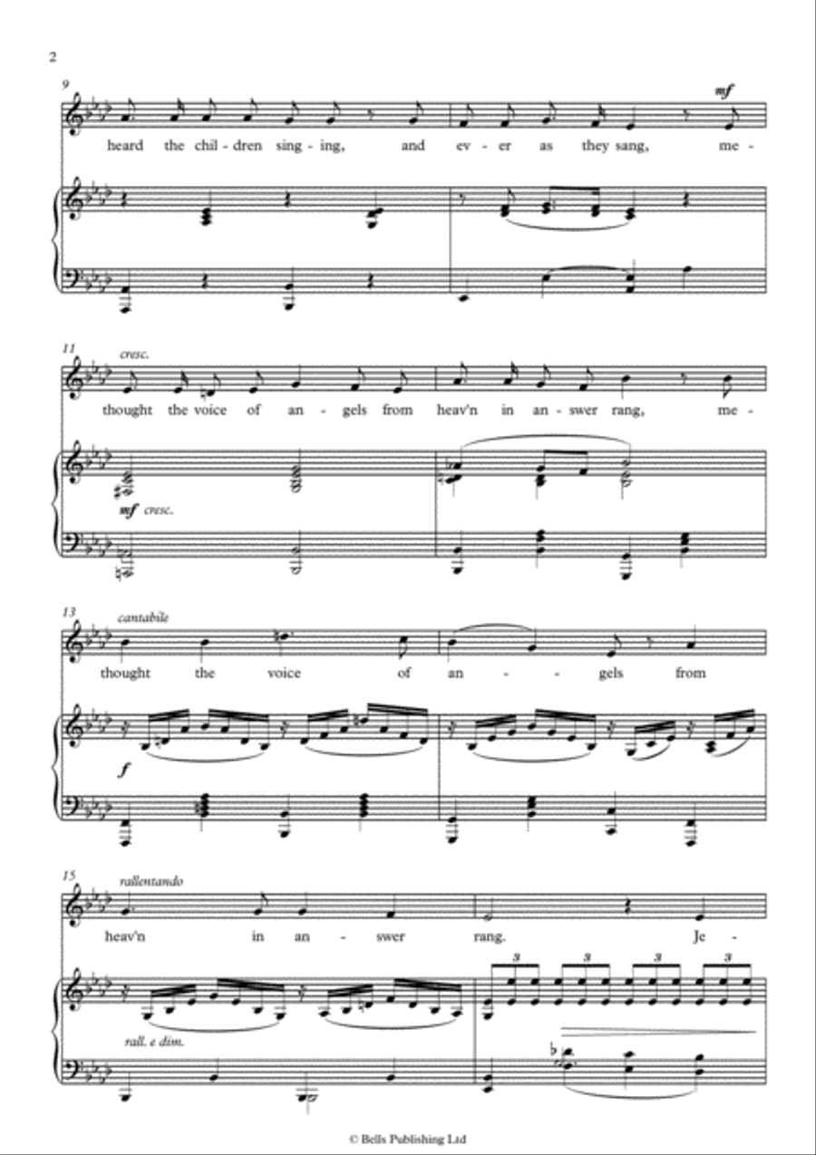 The Holy City (A-flat Major) Voice Solo scores gallery preview page 2