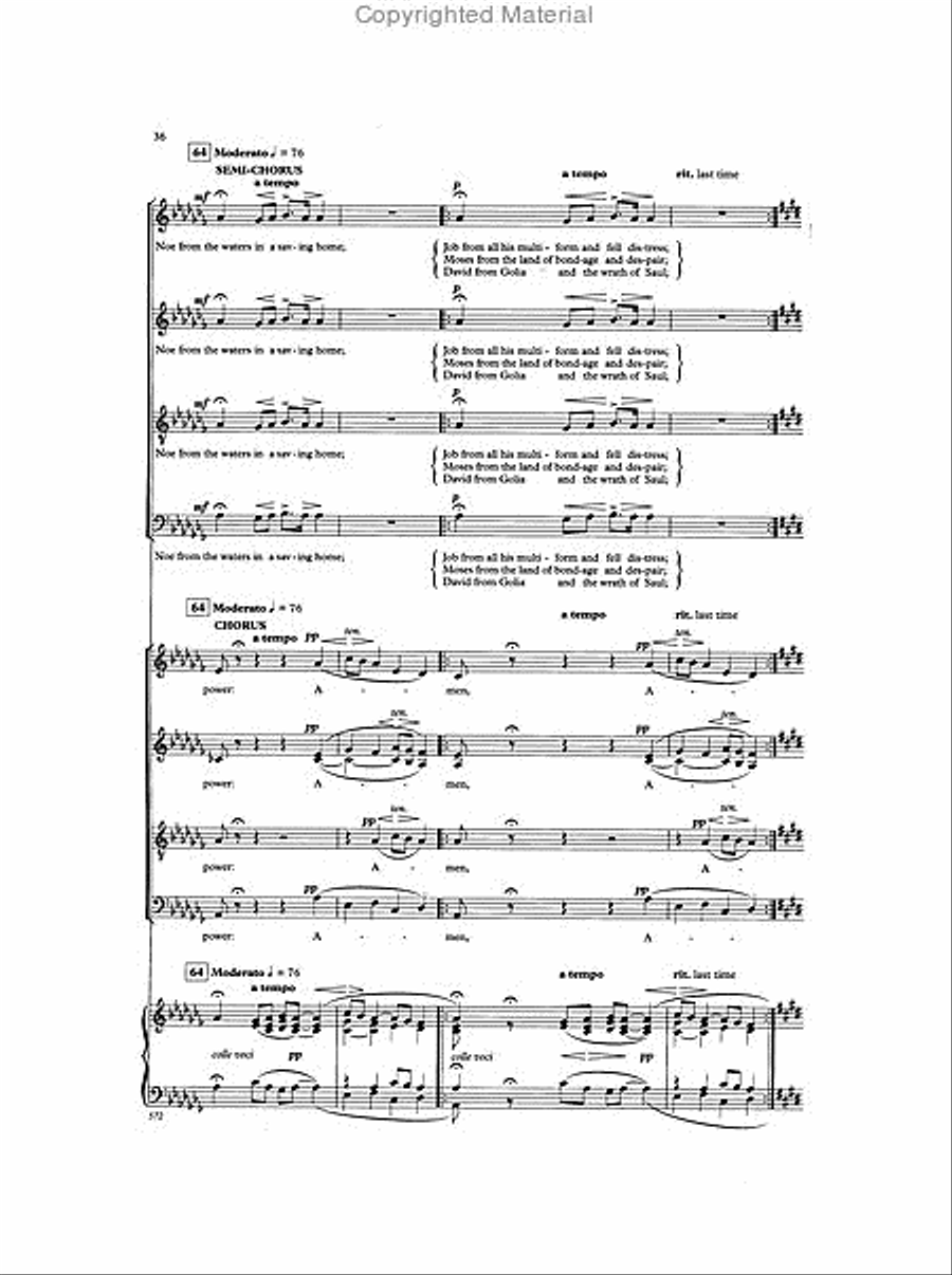 The Dream of Gerontius, Op. 38 4-Part scores gallery preview page 4