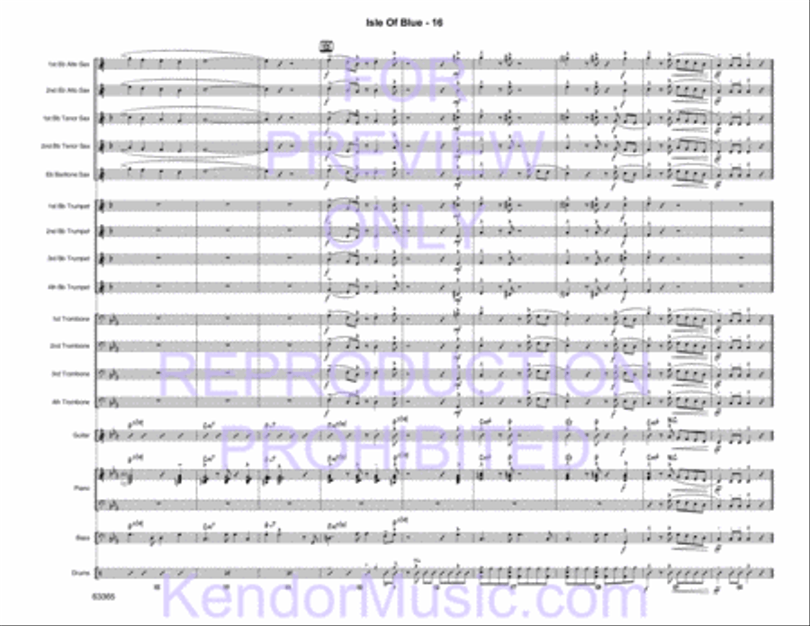 Isle of Blue Jazz Ensemble scores gallery preview page 18