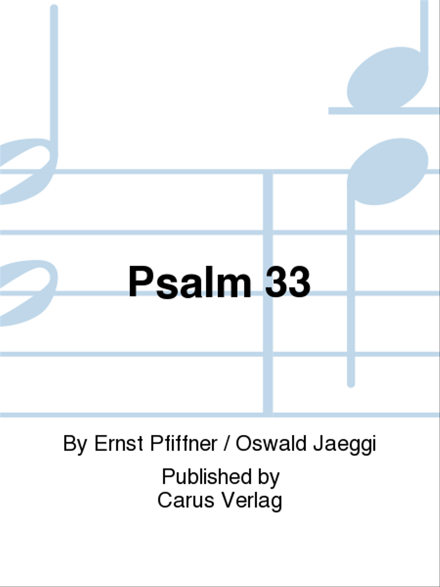 Psalm 33 4-Part scores gallery preview page 1