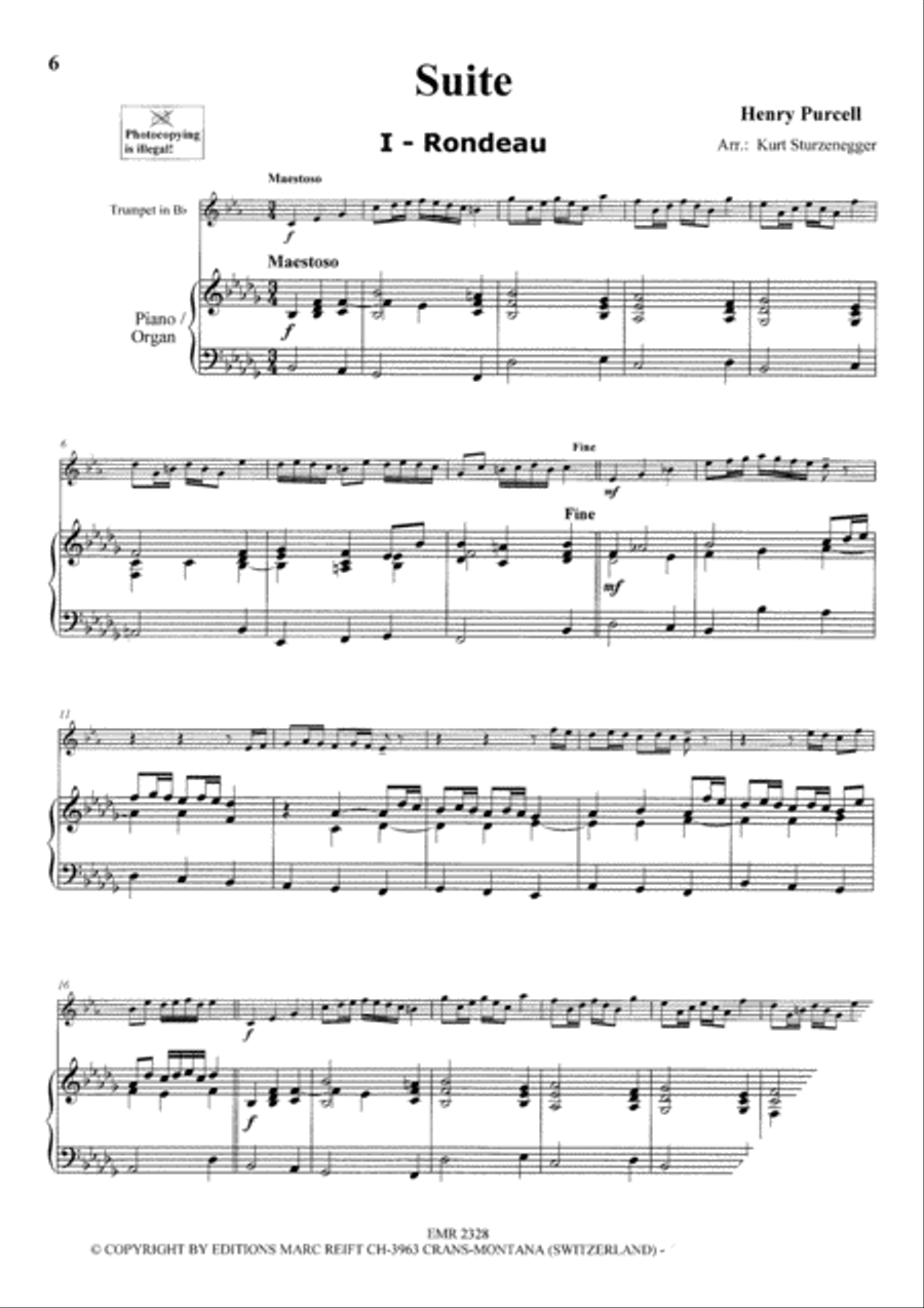 Baroque Masterpieces Trumpet Solo scores gallery preview page 4