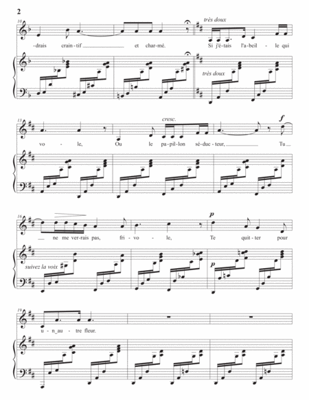 DUPARC: Sérénade (transposed to F major)
