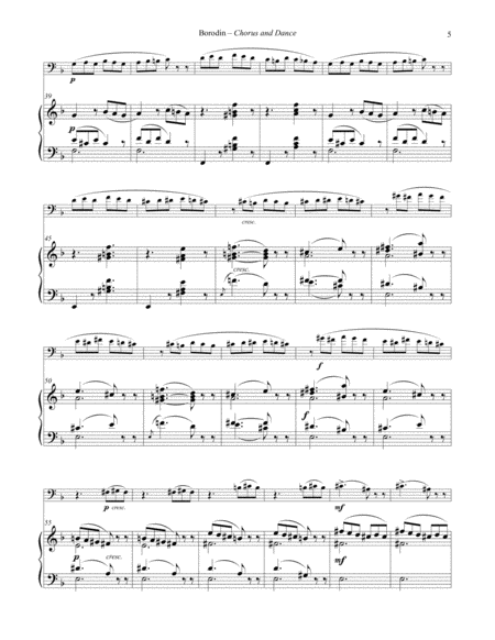 Chorus and Dance of the Polovetsian Maidens for Euphonium and Piano