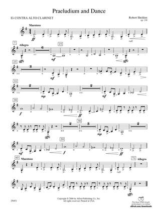 Praeludium and Dance: (wp) E-flat Contrabass Clarinet