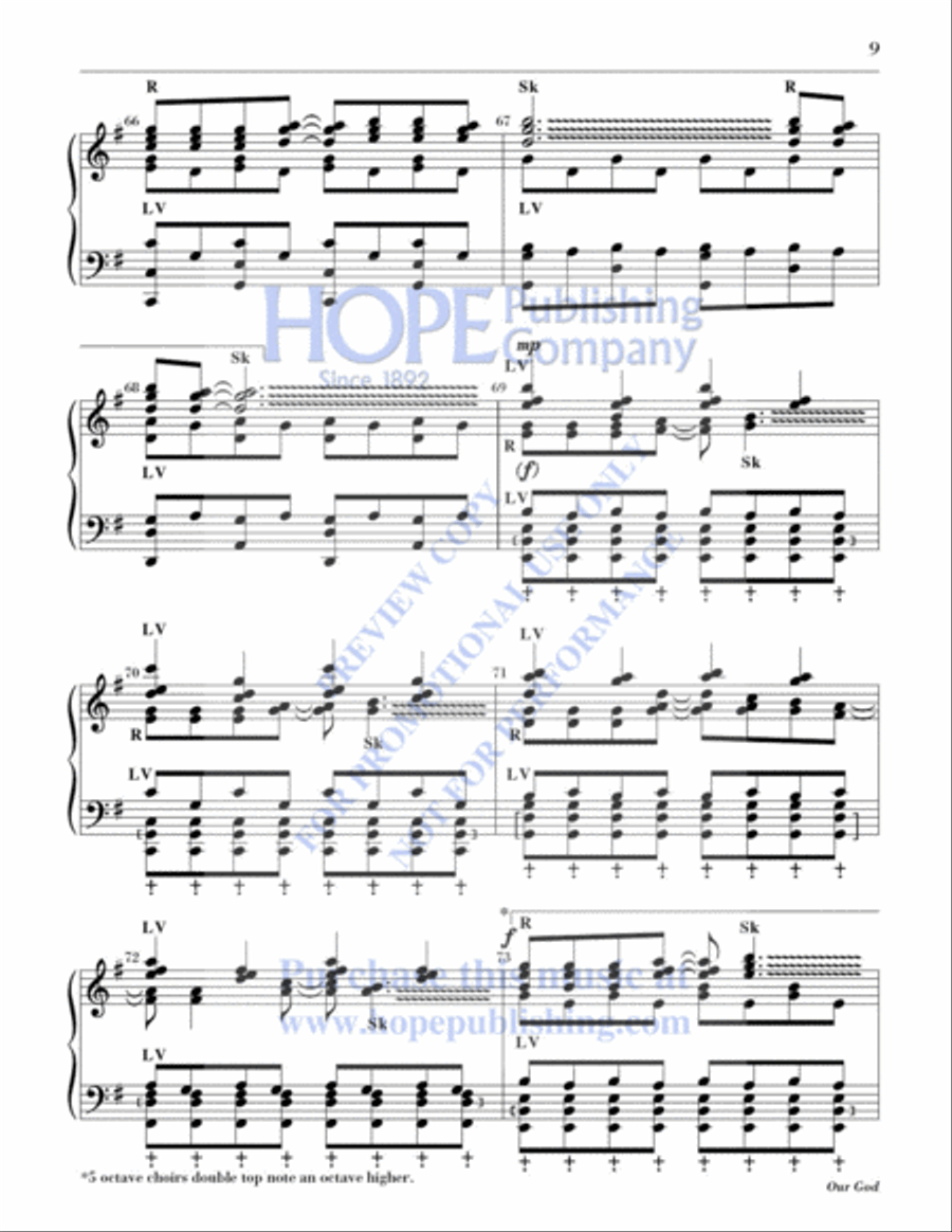 Our God 5-Octaves scores gallery preview page 10