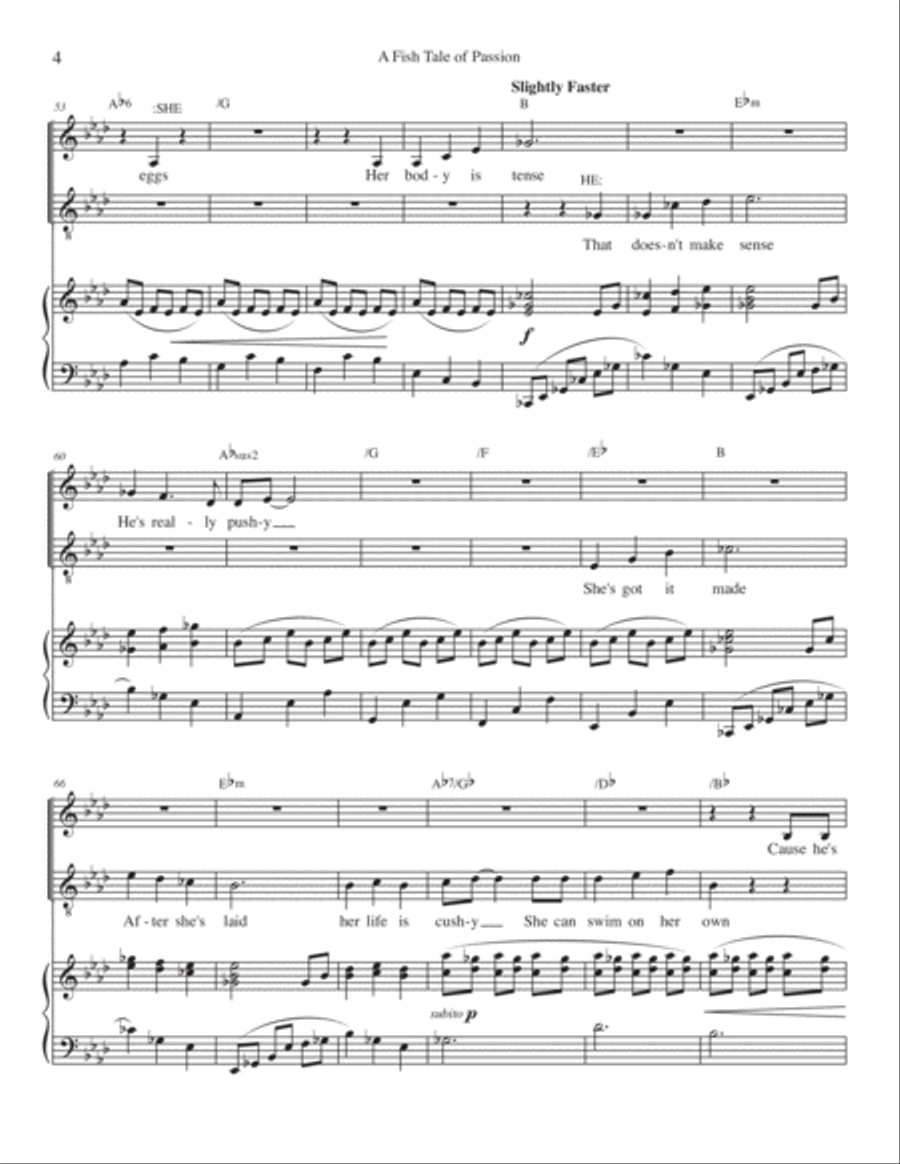 A Fish Tale of Passion A Fish Tale of Passion Vocal Duet scores gallery preview page 4