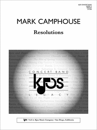 Book cover for Resolutions - Score