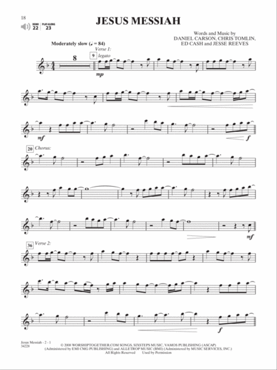 Top Praise & Worship Instrumental Solos Alto Saxophone scores gallery preview page 4