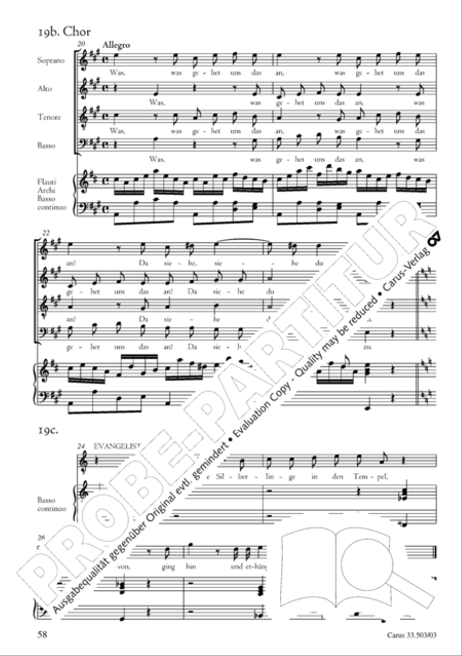 Passion according to St. Matthew (Passions-Musik nach dem Evangelisten Matthaus) SSATB scores gallery preview page 59