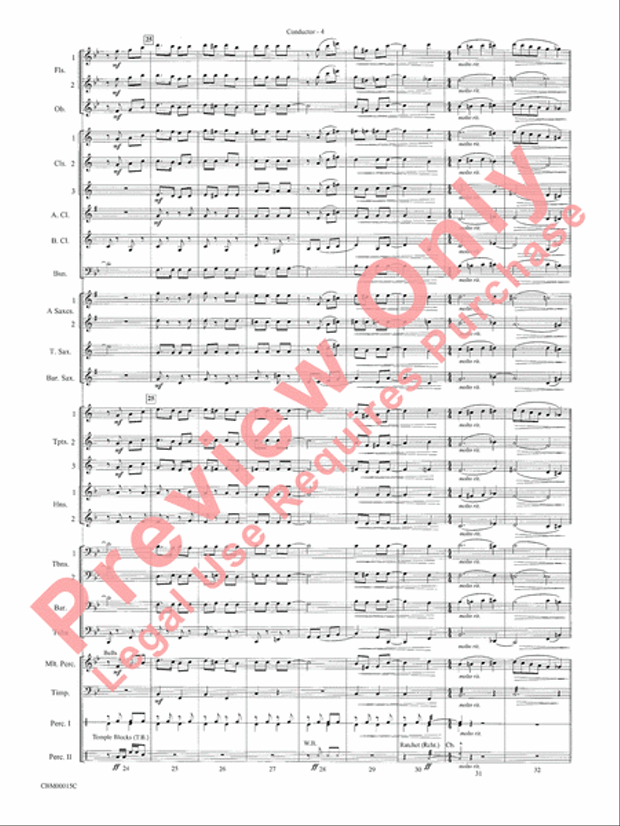 Cartoon Carnival Concert Band scores gallery preview page 7