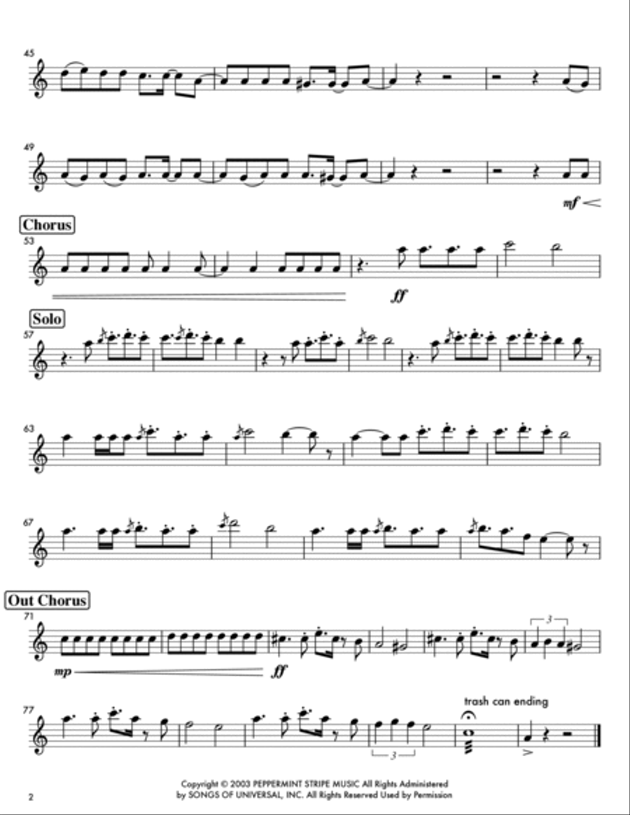 Seven Nation Army Seven Nation Army String Quartet scores gallery preview page 6