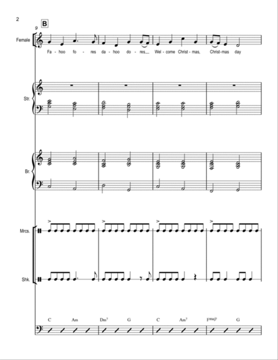 Welcome Christmas Choir scores gallery preview page 2