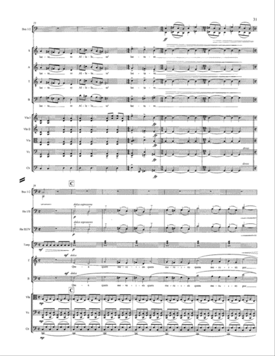Regina Coeli (Study Score) Choir scores gallery preview page 11