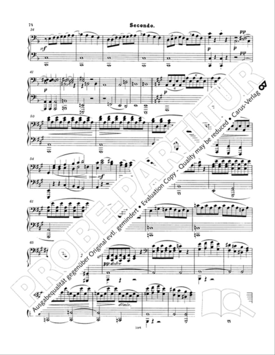 Ein Deutsches Requiem (German Requiem) Piano Duet scores gallery preview page 83
