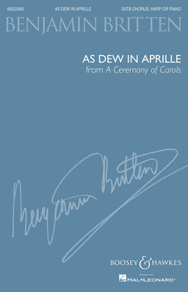 Book cover for As Dew in Aprille (from A Ceremony of Carols)
