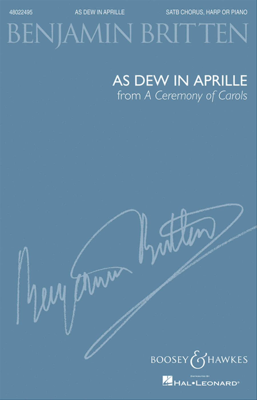 Book cover for As Dew in Aprille (from A Ceremony of Carols)