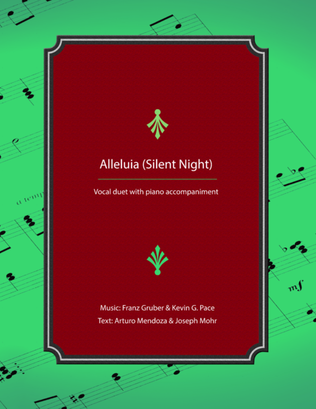 Book cover for Alleluia (Silent Night) - vocal solo or duet for alto voice with piano accompaniment