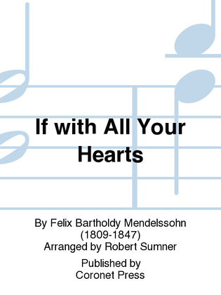 Book cover for If With All Your Hearts
