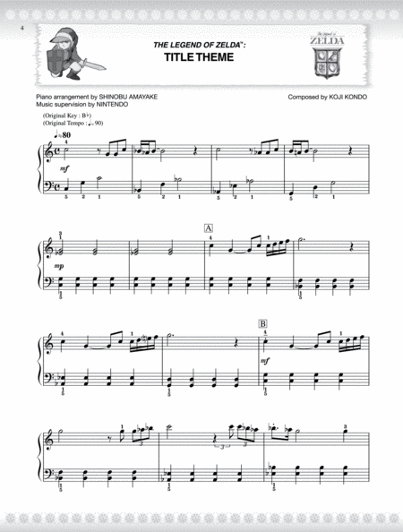 The Legend of Zelda™: Link's Awakening™: Main Theme" Sheet Music  for Easy Piano - Sheet Music Now
