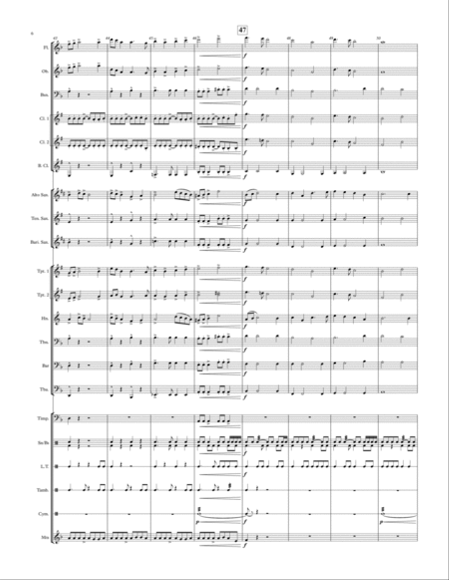 Ancient Ruins - for concert band Concert Band scores gallery preview page 6