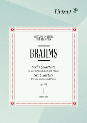 Book cover for 6 Quartets Op. 112