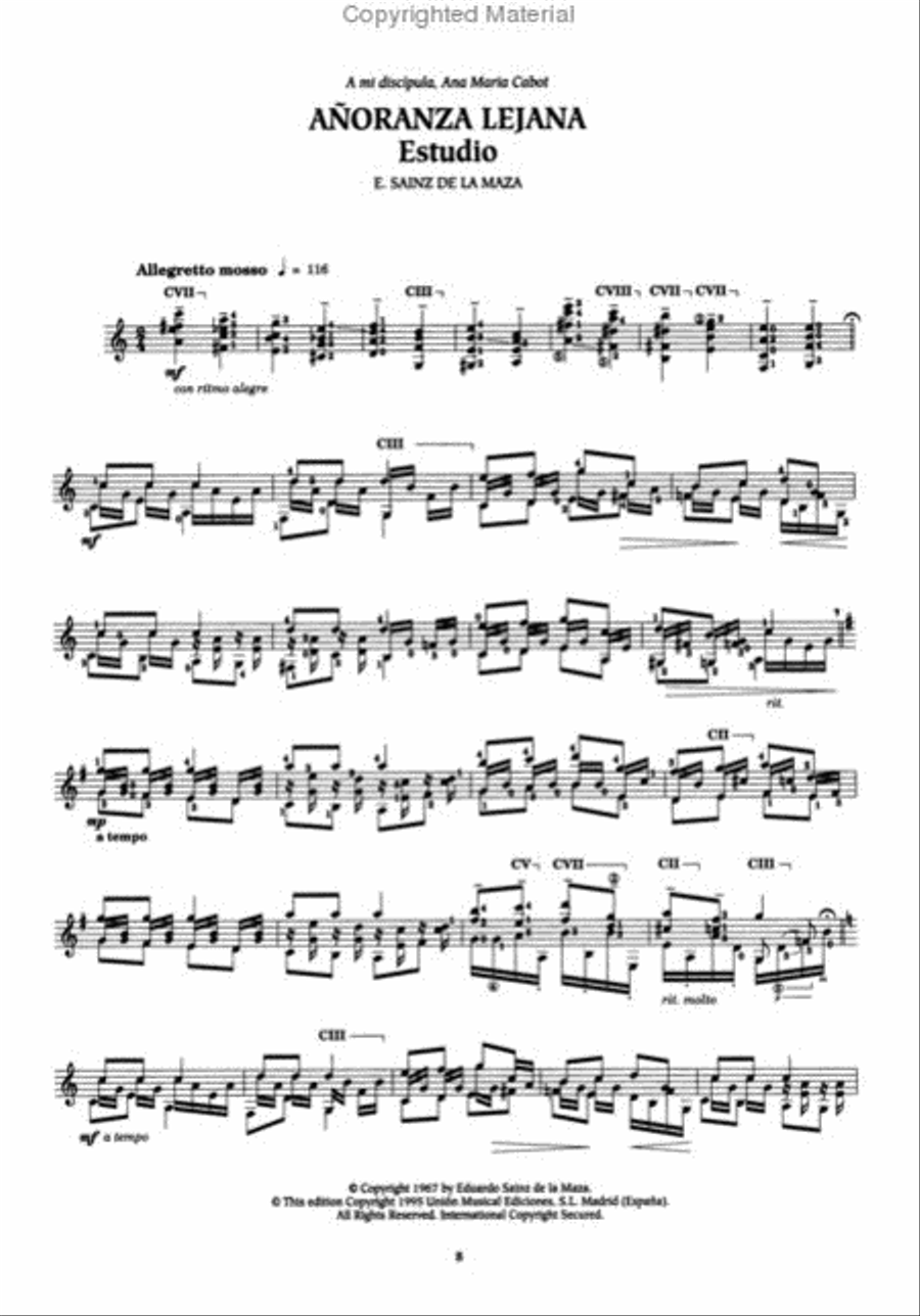 Musica para Guitarra Classical Guitar scores gallery preview page 3