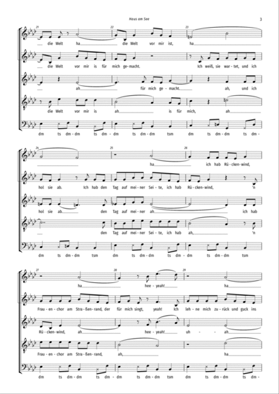 Haus Am See A Cappella scores gallery preview page 3