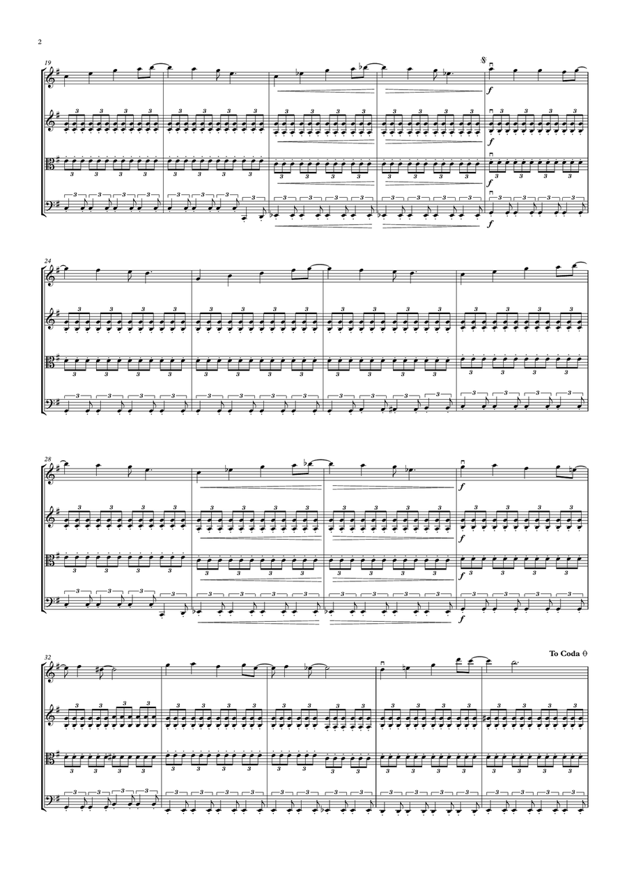 All I Want For Christmas Is You String Quartet scores gallery preview page 6