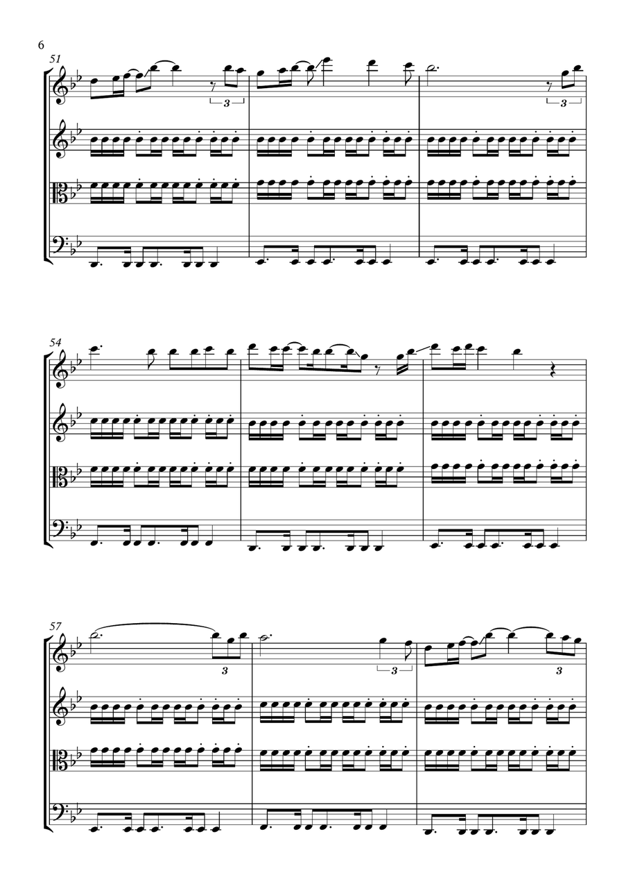 Chandelier String Quartet scores gallery preview page 6