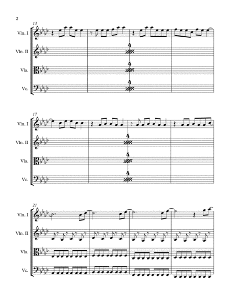 Firework String Quartet scores gallery preview page 2