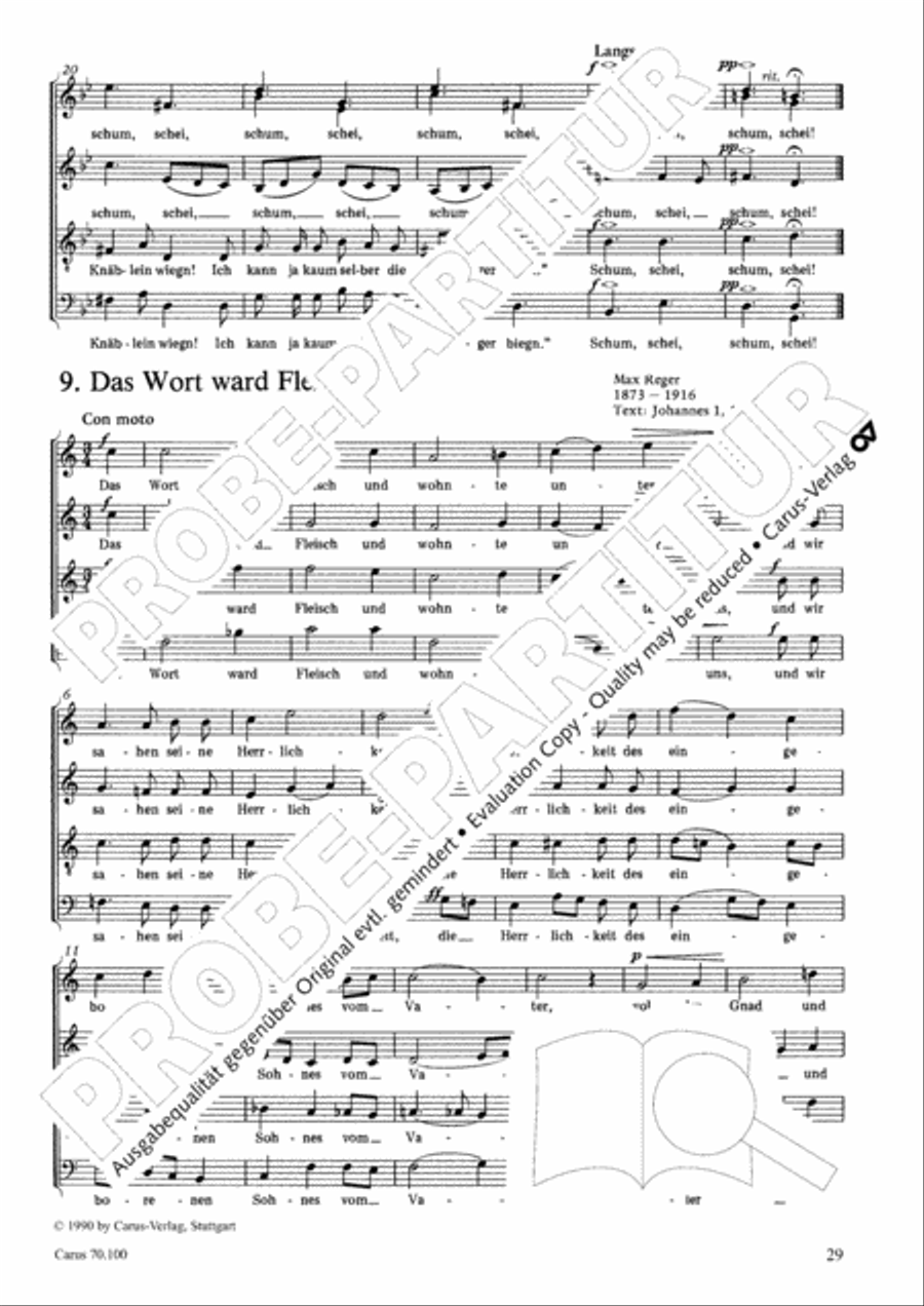 Geistliches Chorbuch der Romantik Choir scores gallery preview page 30