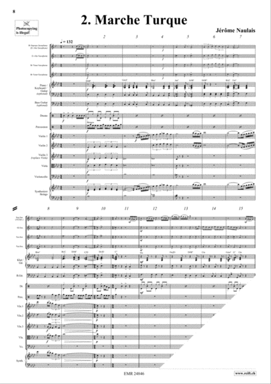 Play With Your Band Volume 4 Saxophone Ensemble scores gallery preview page 5