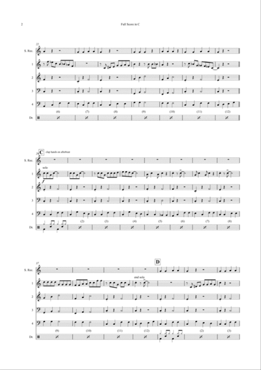 Recorder Blues Recorder Blues Concert Band scores gallery preview page 4