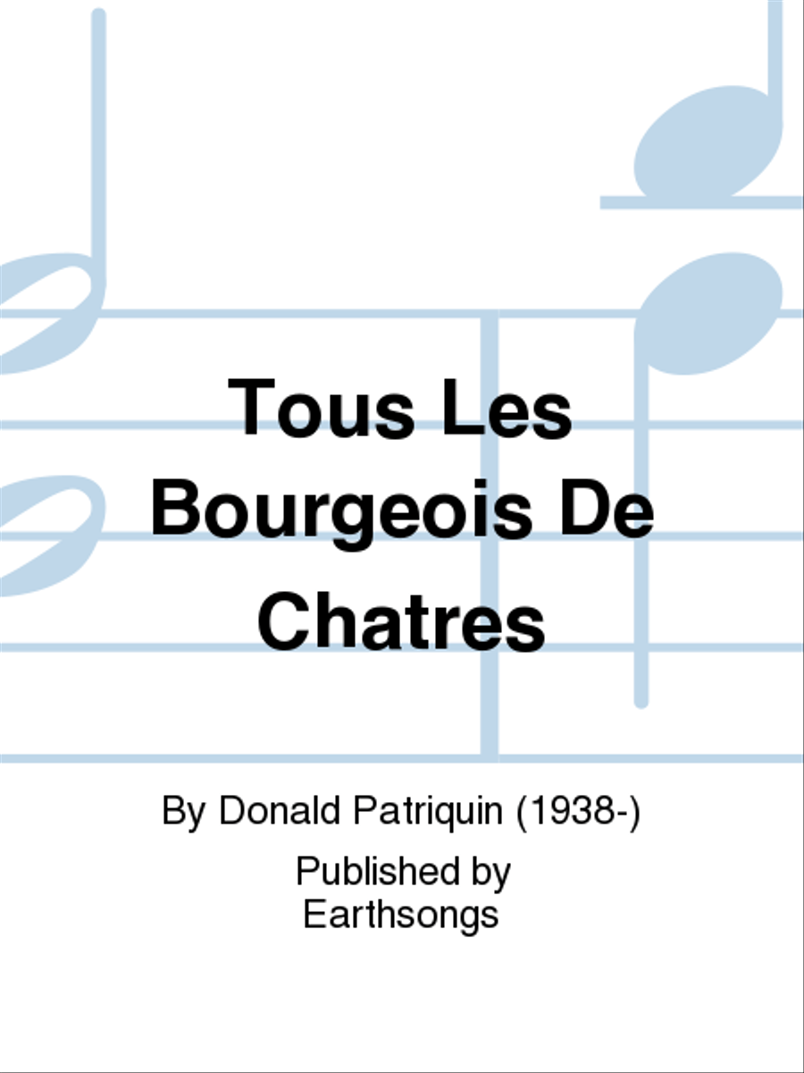 tous les bourgeois de chatres SSATBB scores gallery preview page 1
