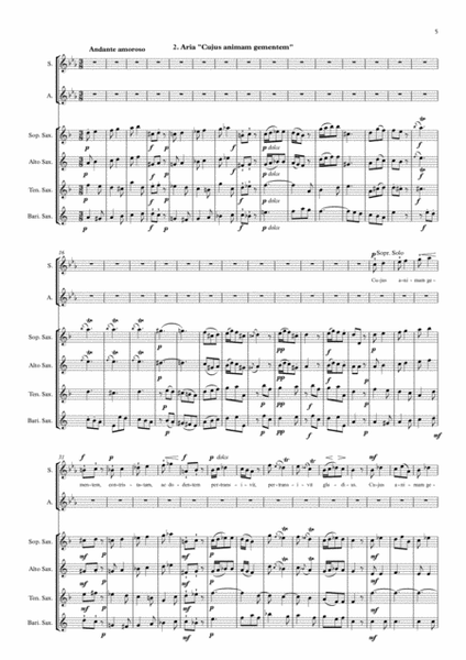 Saxophone Choir _ Giovanni Battista Pergolesi: Stabat Mater image number null