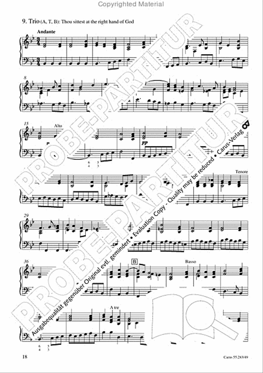 Te Deum for the Victory of Dettingen Organ scores gallery preview page 19