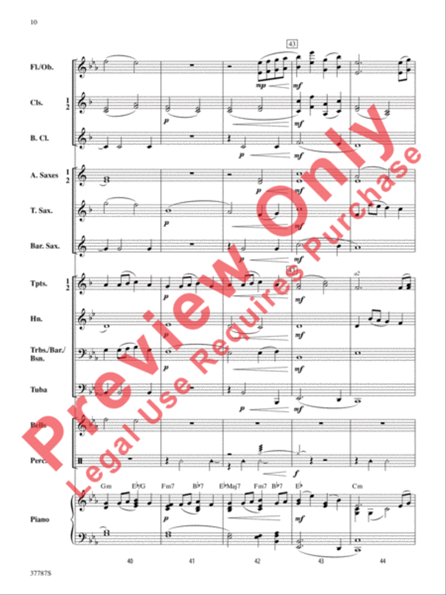 An Austrian Carol Concert Band scores gallery preview page 11