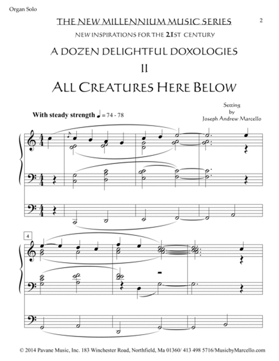 Delightful Doxology II - All Creatures Here Below - Organ (C) image number null