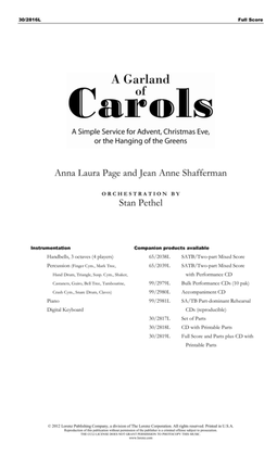 A Garland of Carols - Full Score